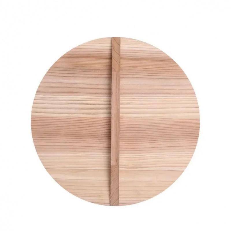 Solid Fir Wood Square Pot Lid for Large Wok or Water Tank