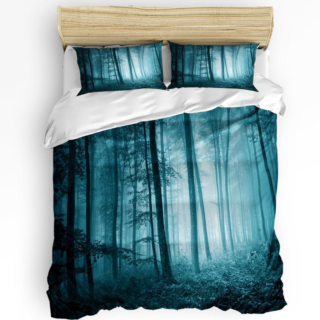 Forest Plant Woods Horror Bedding Set 3pcs Boys Girls Duvet Cover Pillowcase Kids Adult Quilt Cover Double Bed Set Home Textile