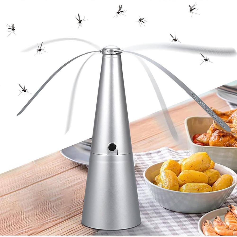 Fly Fans for Tables Battery Operated Fly Spinner Portable Outdoor Picnic Fan Bug Fan for Picnic Party Restaurant Kitchen & BBQ