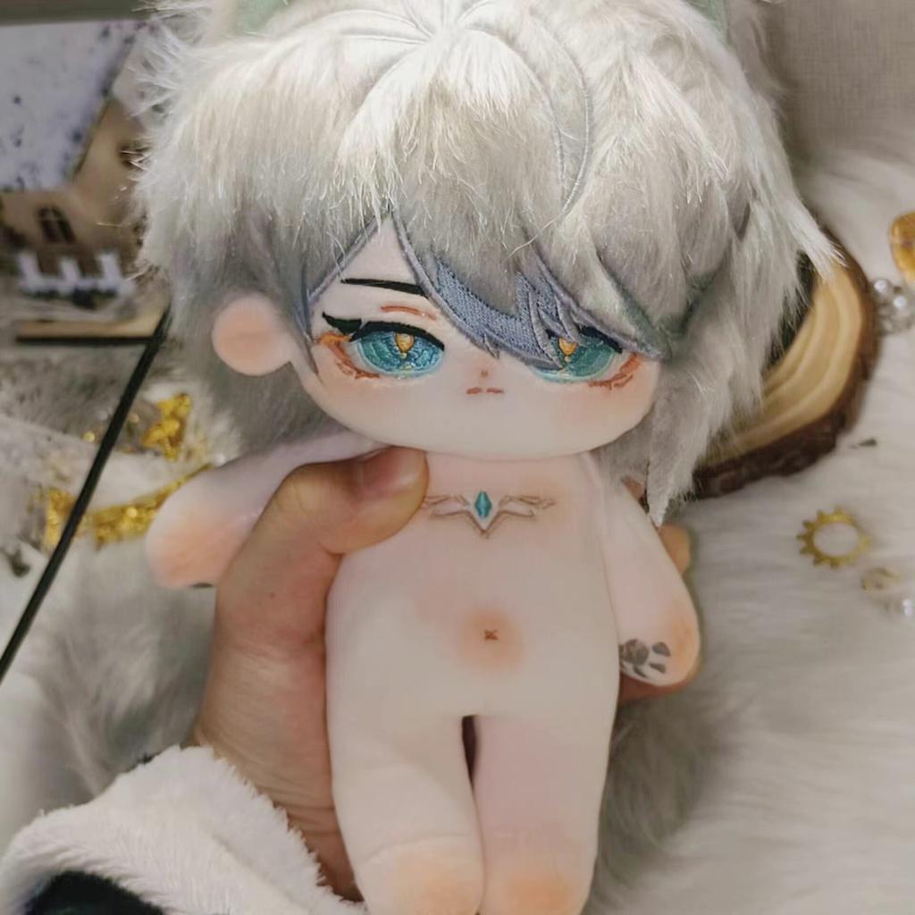 Genshin Impact 20cm Alhaitham Cotton Stuffed Dolls Anime Peripheral Plush Dress-up Puppet with Costume Collectible Gift for Kids