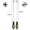 6x300mm Screwdriver Long Slotted Cross Head Screwdriver Bits Rubber Handle Multipurpose Magnetlc Manual Screw Driver Tools