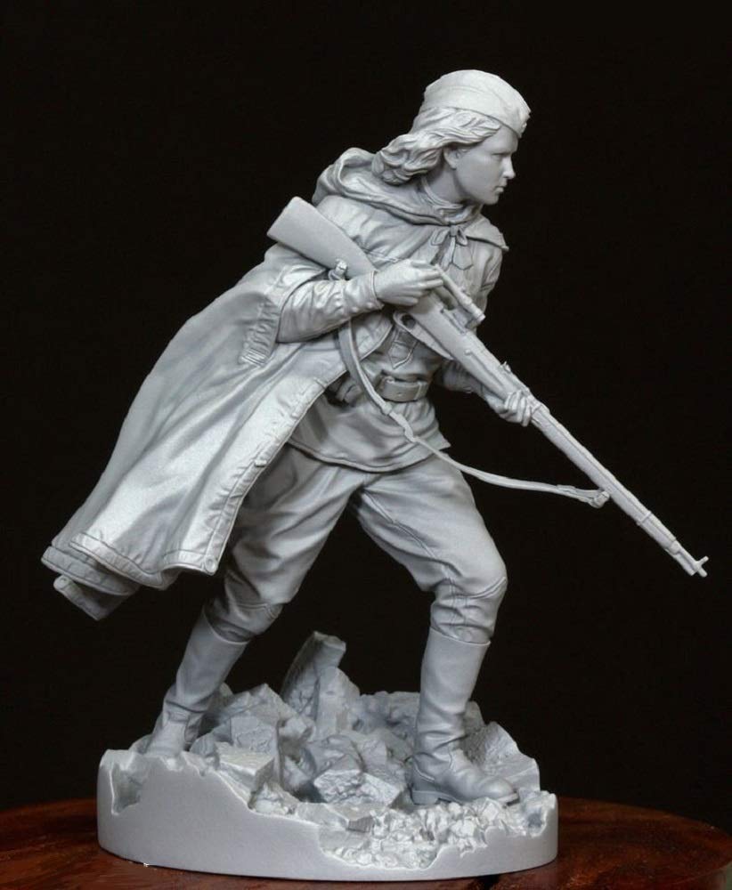 Life Miniature World War II Soviet Red Army Female Sniper Full Body Statue Resin Kit 1/35 LM-35002