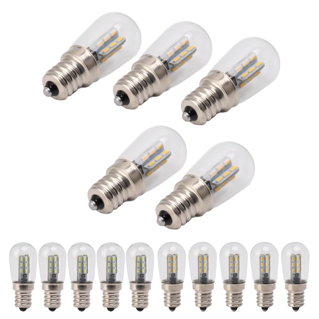 E12 LED Bulb Low Power Consumption Easy Installation Wide Application 120V High Brightness Bead Lamp Bulbs for Fan