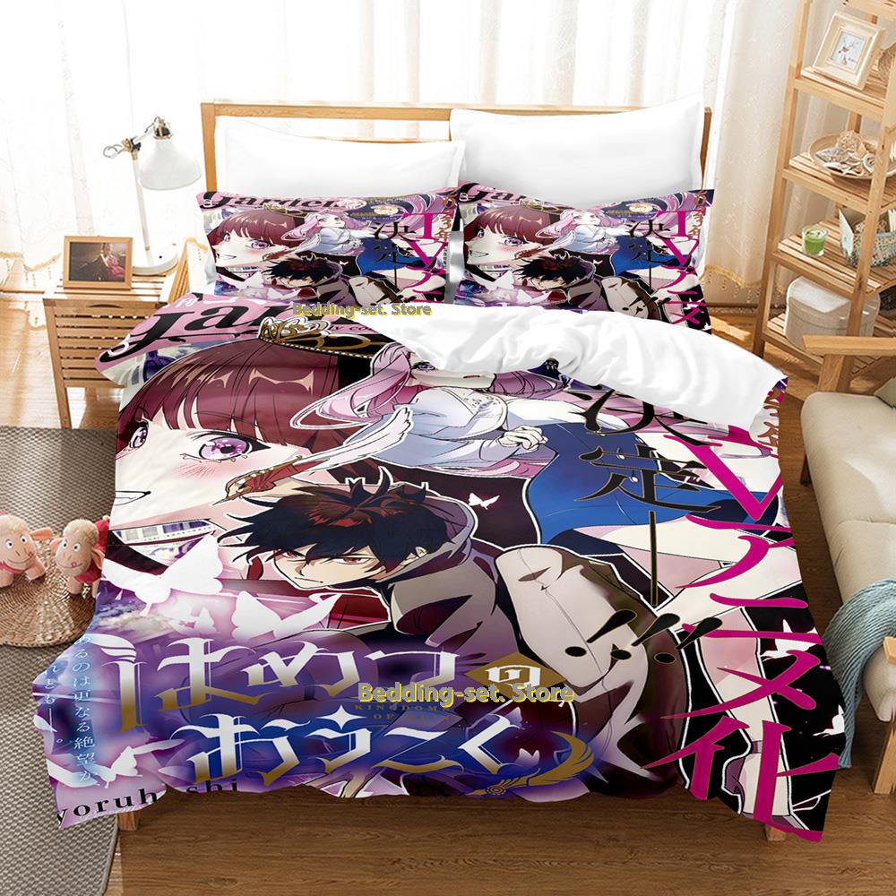 The Kingdoms of Ruin Beding Set Carton Anime Thre-piece Set Adult People Kid Bedrom Thre-piece Suits 3D Kawai Colcha De Vera
