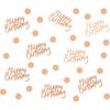Rose Gold Birthday Confetti for Table Decor,271 PCS Glitter Happy Birthday Decorations for Party Supplies,Table Confetti