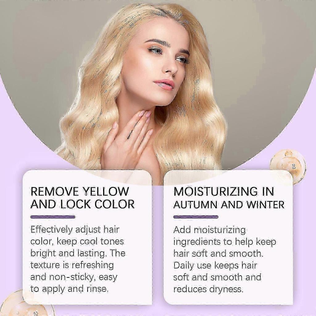 Nourishing Purple Conditioner - Long Lasting Hair Care for Soft Shine & Color Repair, 100g New Arrival S06