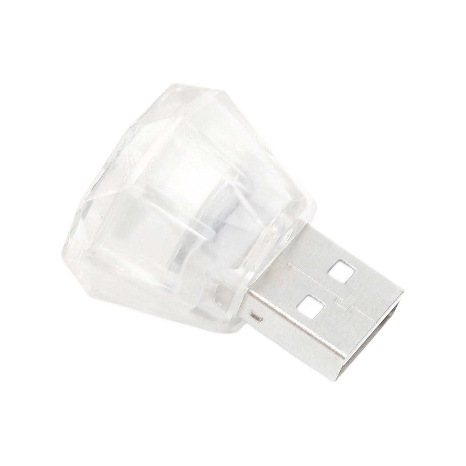 

10Pcs Mini USB LED Light 5V Plug In Car LED Interior Lighting Kit Universal for Car Home Office белый