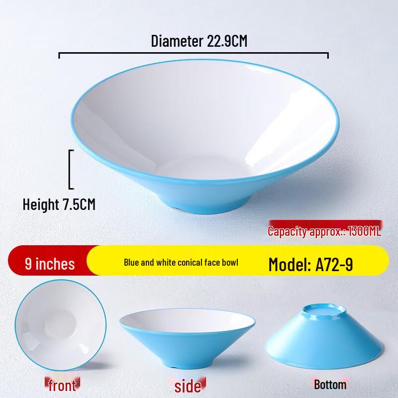 Nordic Style Melamine Ramen Bowl