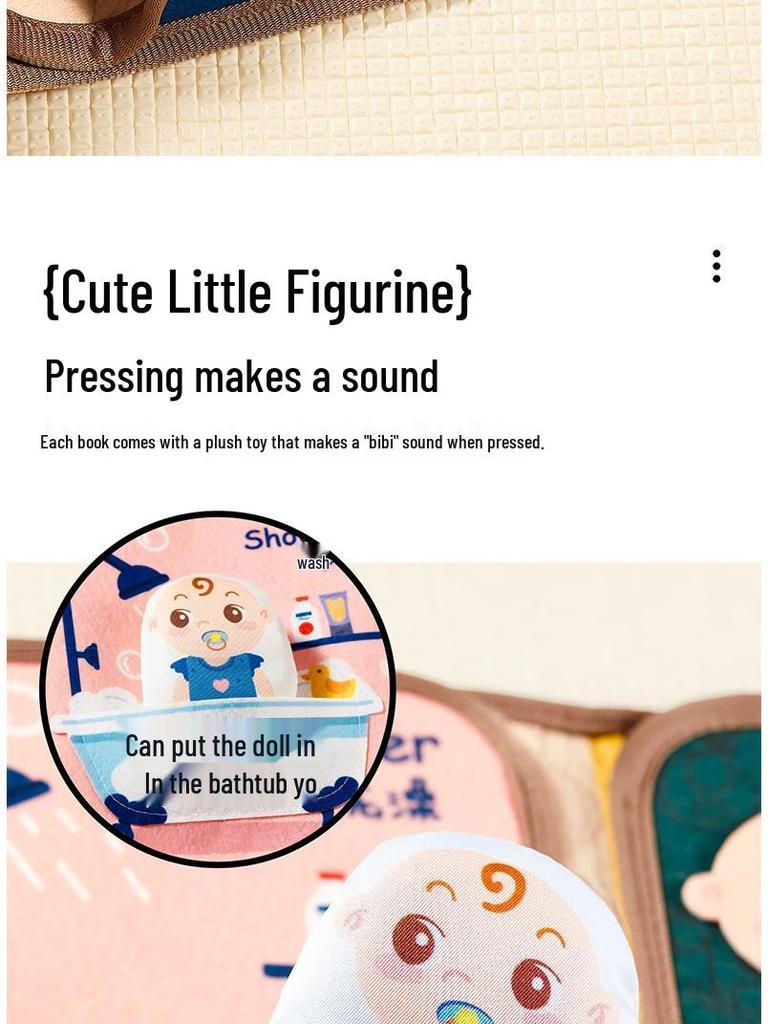 Baby Tear-Resistant Cloth Book: Early Learning & Quiet Activity Toy