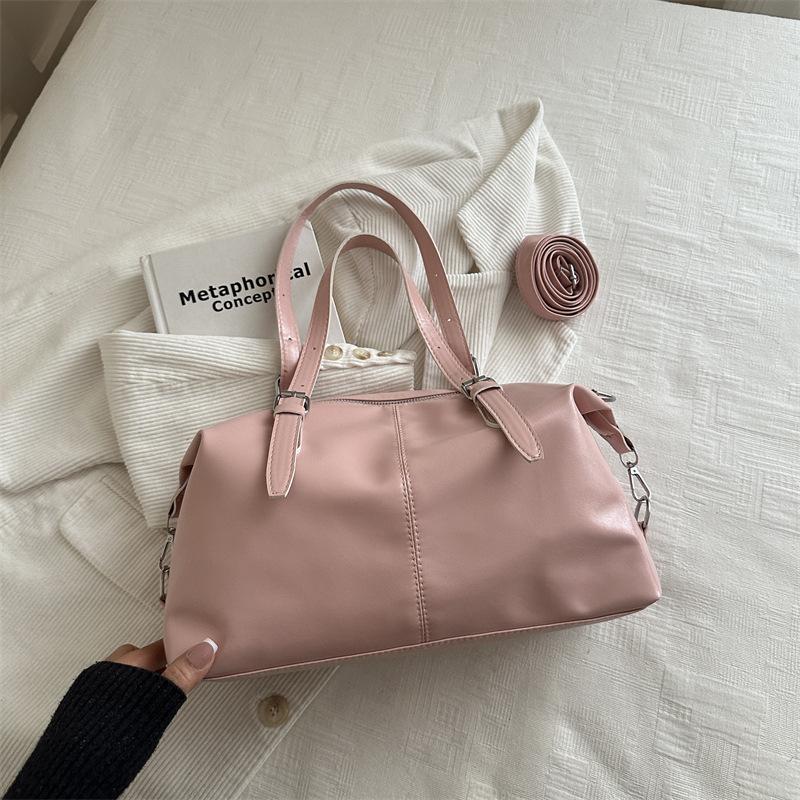 Bolso Boston de Gran Capacidad de un Solo Hombro, Estilo de Gama Alta, Bolso de Hombro para Mujer