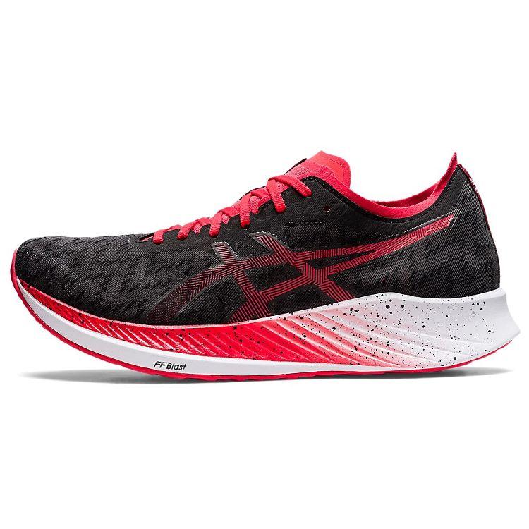 

ASICS Men s MAGIC SPEED Running Shoes Black Electric Red 1011B432-001 EU 46