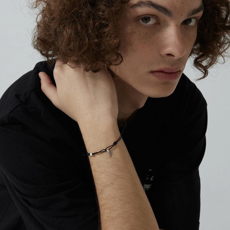 Hakkablacks Black Mini Fish String Bracelet