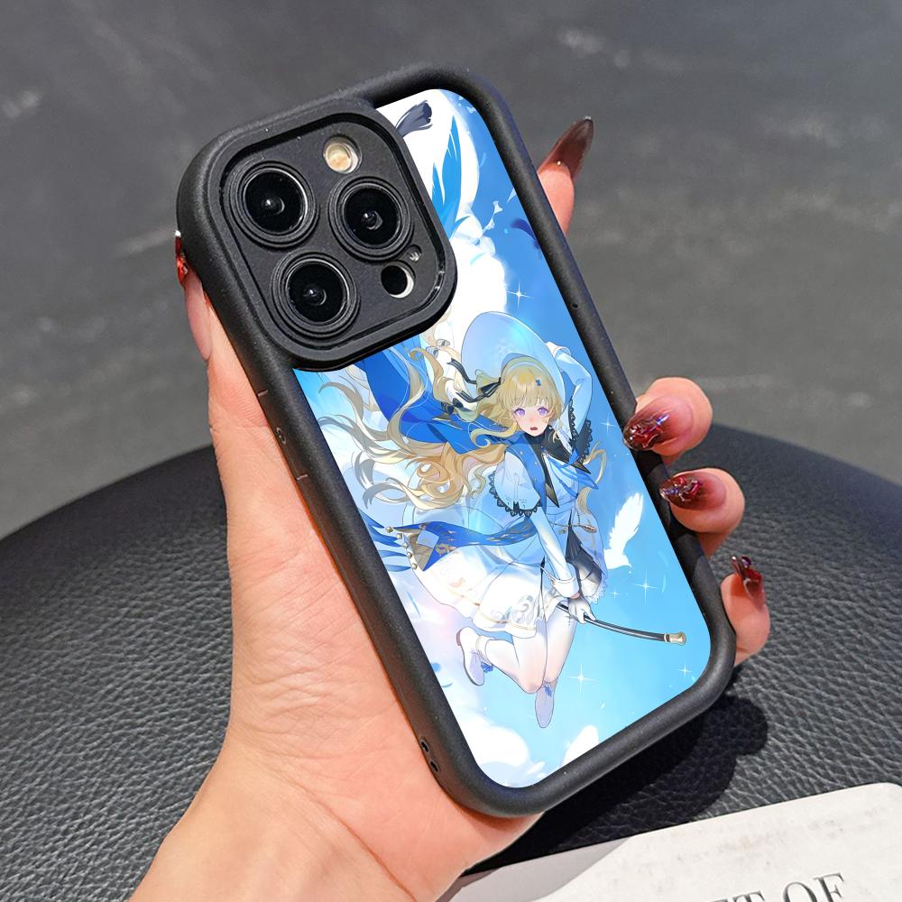 Wuthering Waves Phoebe Phone Case for iPhone 17 16 15 14 13 12 11 Air Pro Max Plus Thicken TPU Colorful Cover Smartphone Pretty