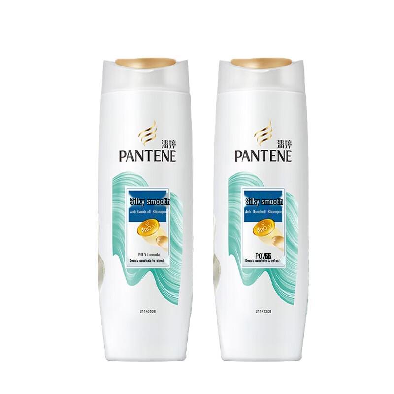 Pantene PRO-V Silky Smooth Anti-Dandruff Shampoo (2 x 400g)