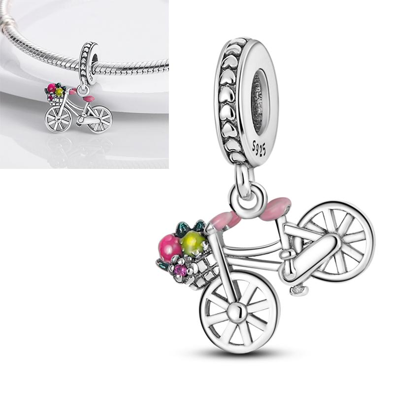 Elk Dinosaur Luminous Firefly Dangle Charm Flower Beads Sale Copper Fit Bangle Bracelet Diy Jewelry Charms