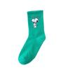 Snoopy Korean Style Mid-Calf Sports Socks - Autumn/Winter, High-Top, Comfortable, Trendy, College Style