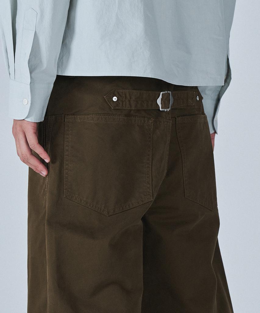 PROJECT3 Compact Twill Pants Jacket Setup Set[Brown]_Set0510