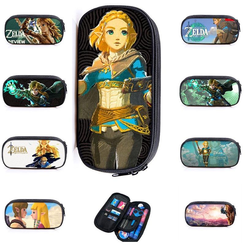 Legend Of Zelda Kingdom Tears Cartoon Pencil Case Durable And Breathable Polyester Material