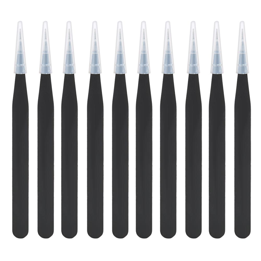 

10Pcs Set Stainless Steel Anti Static High Precision Tweezers Home Repairing Tool