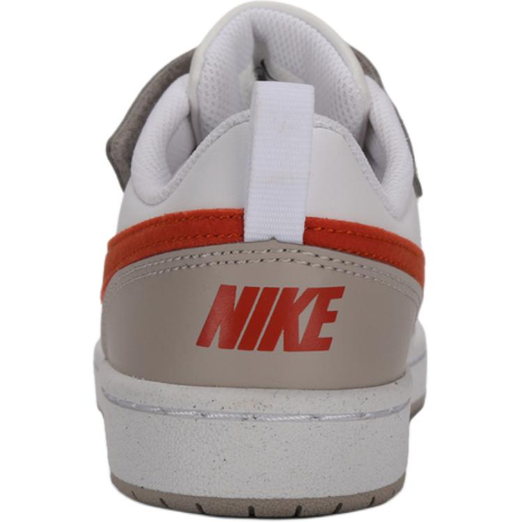 Nike Court Borough ESS+ Comfortable Versatile Low-Top Kids Skate Shoes Kids Sneaker White Red Brown IQ2726100