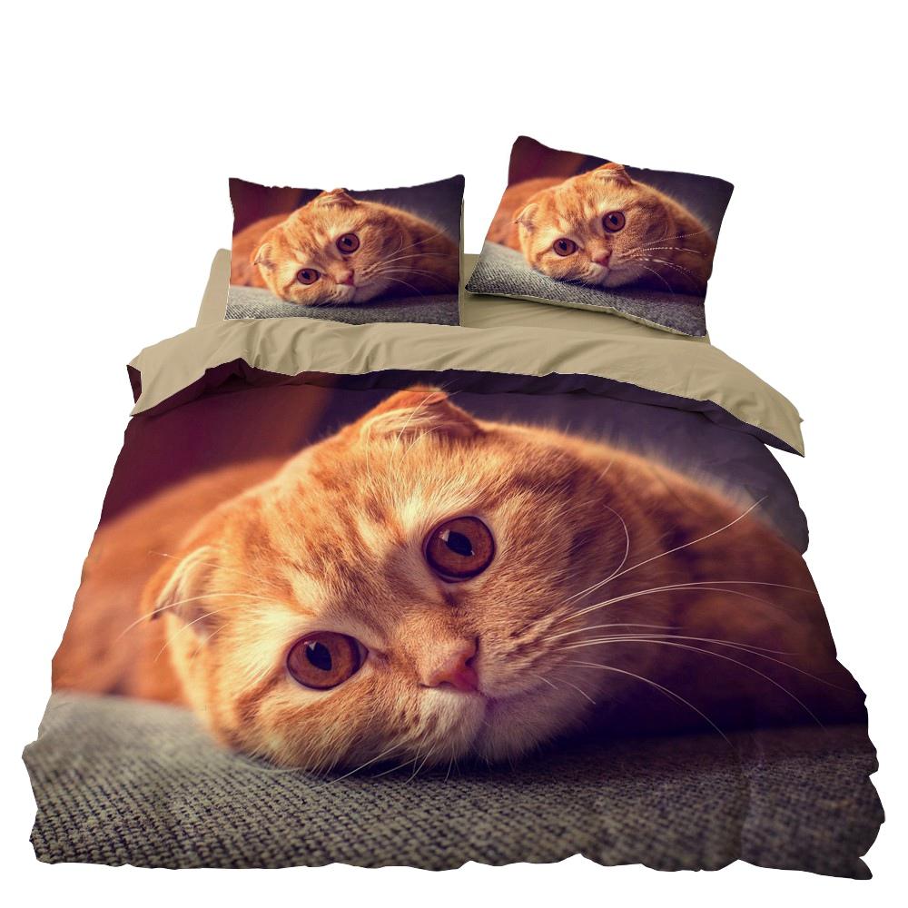 Dream NS Cute Pet Dog Roupa De Cama Bedding Set Home Textiles Set King Queen Pet Cat Duvet Cover Couette Bedclothes 2/3pcs