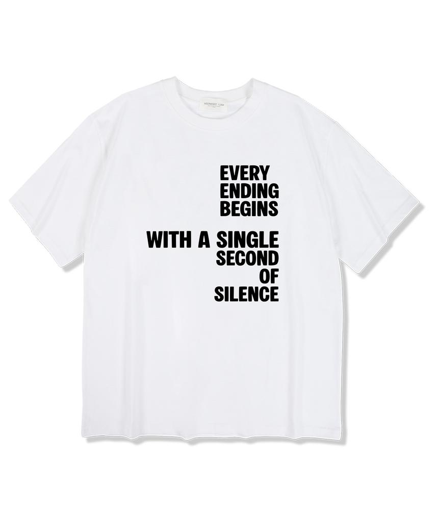 MIDNIGHT12AM Every Ending Short Sleeve T-Shirt White