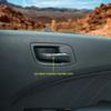 For 2015- Chrysler 300 Carbon Fiber Inner Door Handle Cover Trim Strips 4PCS