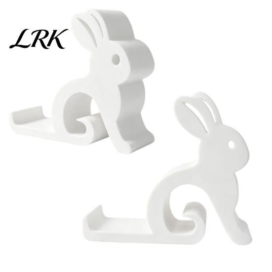 Creative Rabbit Phone Holder Cute Holder, 3D Printed Cell Stand, Bunny Lightweight Travel Shape Mobile Universal Hands-Free Desktop Mount for
