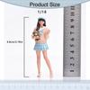 1/18 Scale Long Hair Girl Model Hugging Bear Role Play Realistic Dioramas 3D Character for