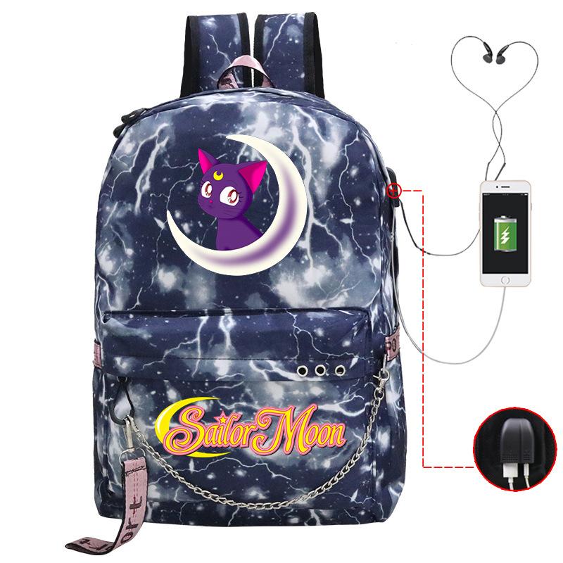 Campus Sweet Xiaoqing Surrounding Animation School Bag Girls Students Light Casual Backpack