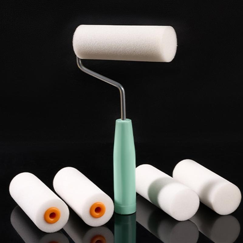 9pcs Mini Foam Roller Set Water Bases Paint Roller Detail Painting Roller Tool for Home Improvement & Craft Projects