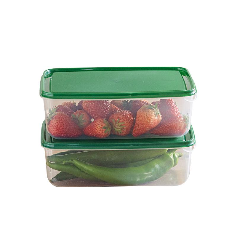 17-Piece Food-Grade Plastic Fresh-Keeping Storage Box Set for Refrigerator - Perfect for Grains, Fruits, and Vegetables.