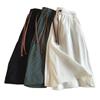 Women's Plus Size Quick-Dry Ice Silk Beach Shorts - Comfortable, Loose Fit, Solid Color, Drawstring Style