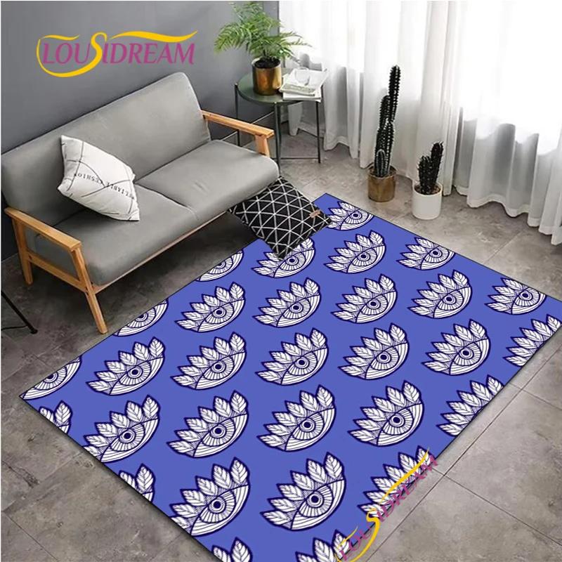Evil Eye Pattern Nordic Style Area Rug Living Room Bedroom Decorat Yoga Carpet Door Un-slip Floor Mat Photography Props Alfombra