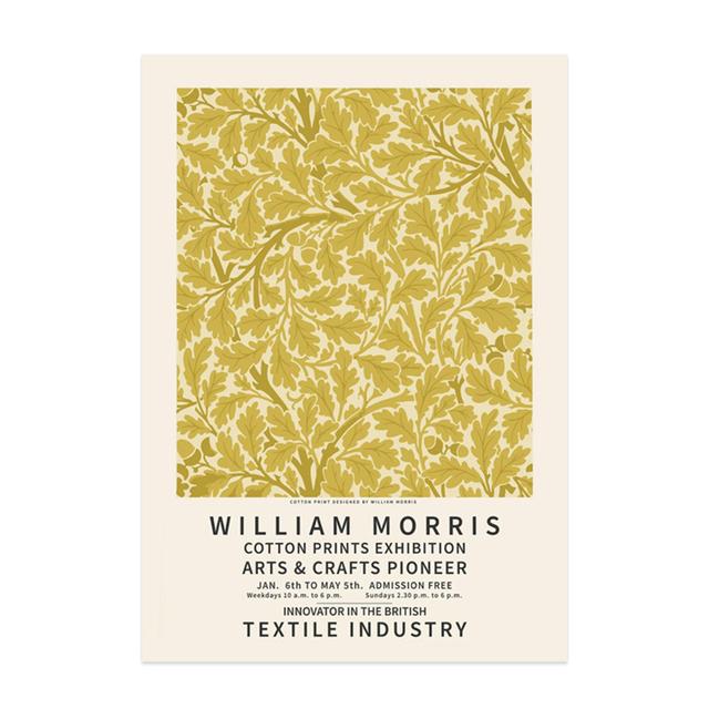 William Morris Världsberömd målning Konstaffisch Retro växt Blomma Canvasmålning för modernt hem Väggdekoration Väggmålning Bild