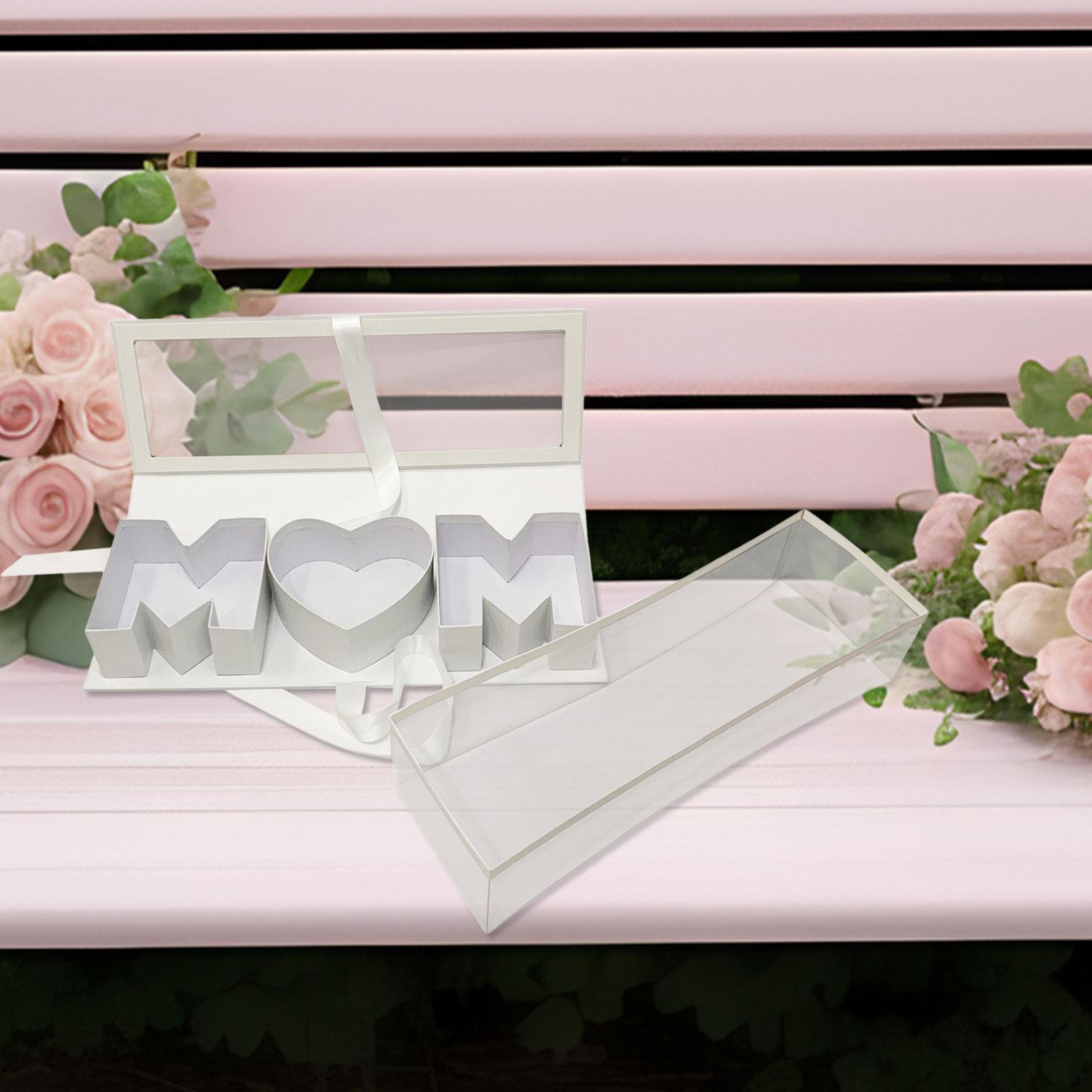 

Пустая коробка для цветов в форме буквы Forever Soap Packaging DIY Gift Decoration белый