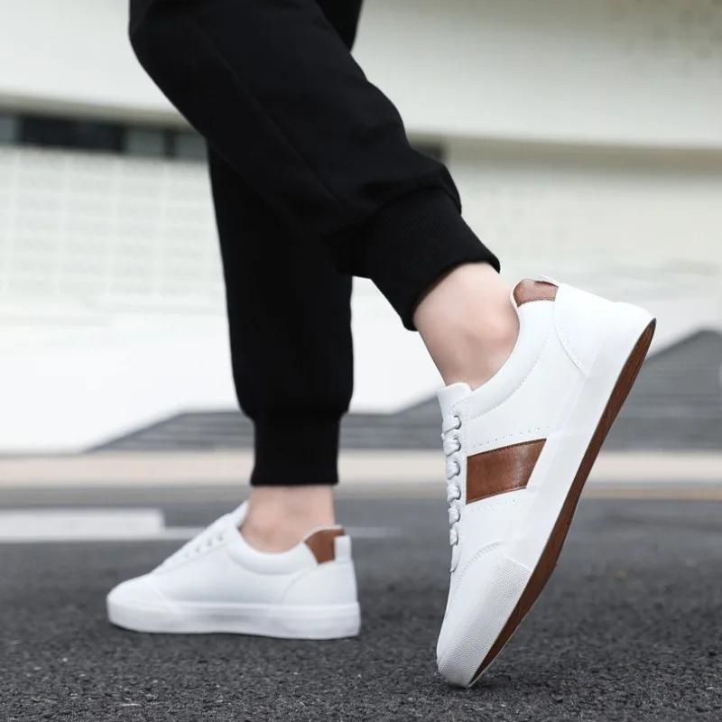 Fashion Large Size Men's Shoes 2025 New Casual Board Shoes Men's Lightweight Breathable Sports Shoes Low Top Color Blocked Men's Shoes