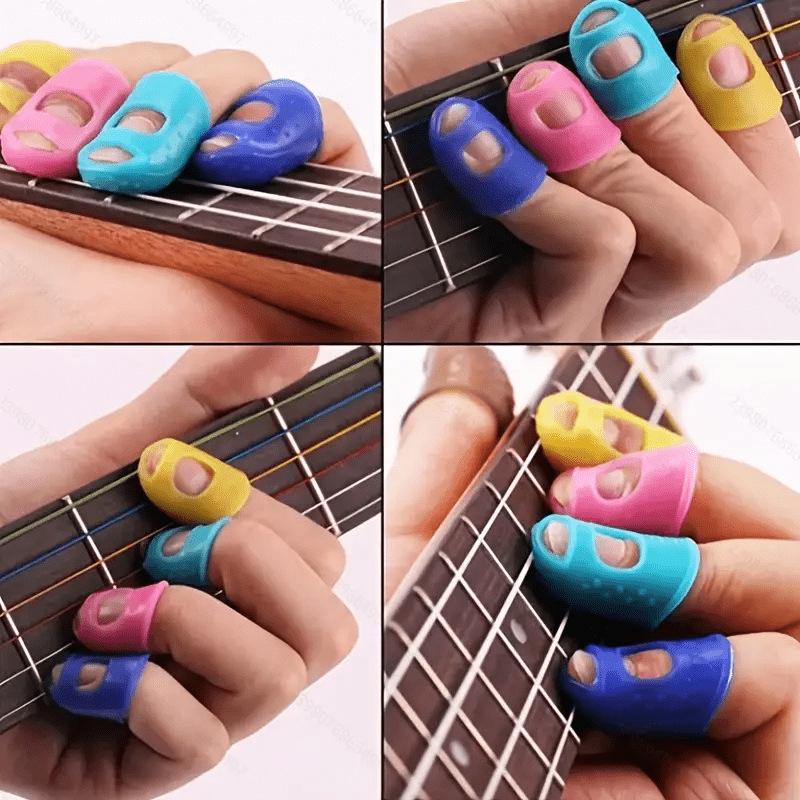 Left-Hand Guitar Finger Sleeves for Fish Glue Page-Turning & Playing Cots