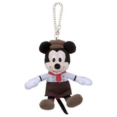 Takara Tomy Arts Disney Character Chain Strap Mascot Mickey Mouse In Bakery Costume