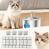 Katzenbrunnen Filter Ersatzset mit 4 Schwamm Katzenbrunnen Filterersatz für Haustier Trinkspender Zuhause