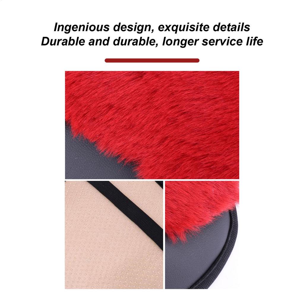 Car Armrest Cover Center Console Plush Protective Pad Arm Rest Cushion For Car For Truck Interior Vehicle Women Men Office Chair