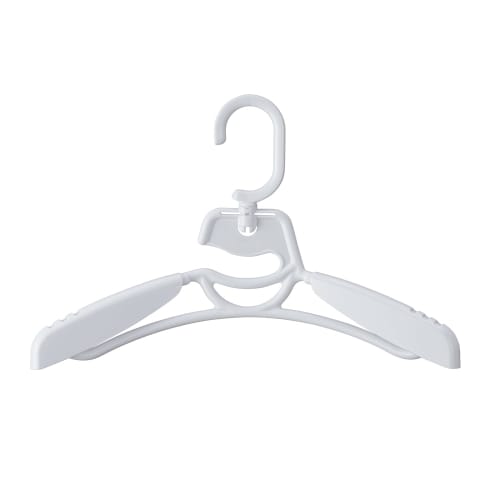 Daiya Laundry Hanger, One Size Fits Most, Slide-Out Clothes Hanger, 2-Piece Set, Fits Shoulder Widths from Approximately 30cm to 41cm, Collar Stretch