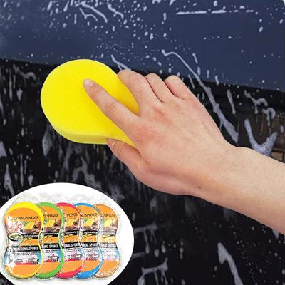 Car Wash Sponge 8 Vacuum Compression Sponge Honeycomb Car Sponge Car Wash Waxing Tool Sponge Wipe
