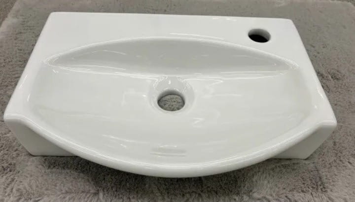 Bathroom Cabinet with Washbasin 60x40 Cm, Hanging, Craft Oak, with Black Parma Tap