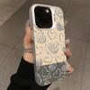 Luxury Trend English Letter Phone Case For iPhone 15 14 13 12 11 Pro Max Mini X XR XS 7 8 Plus SE2 Lens Protection Plating Cover