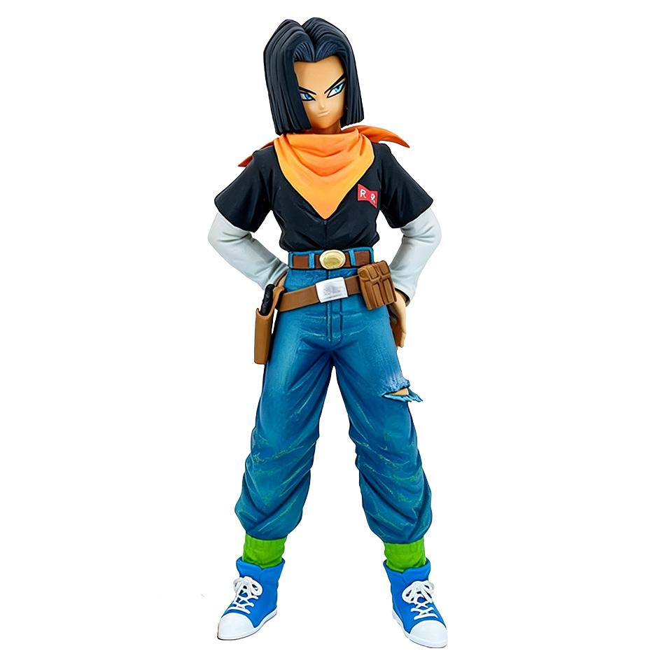 24CM Dragon Ball Z Android 18 17 Anime Figure Action Figure Pvc Model Statue Collection Decoration Toys Ornaments Xmas Gifts
