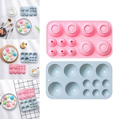 3D Pusapskritimio Silikoninė Forma Fondanto Forma Torto PASIDARYK PATS Reikmenys Konditerijos Kepimo Dekoro Įrankiai Dervos Ornamentas Rankų Darbo Muilo Forma