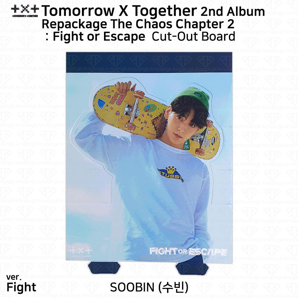 

TXT 2-й альбом в переиздании. Фотокарточка «Хаос. Глава 2. Борьба или бегство» Открытка Soobin - COB (F ver.)