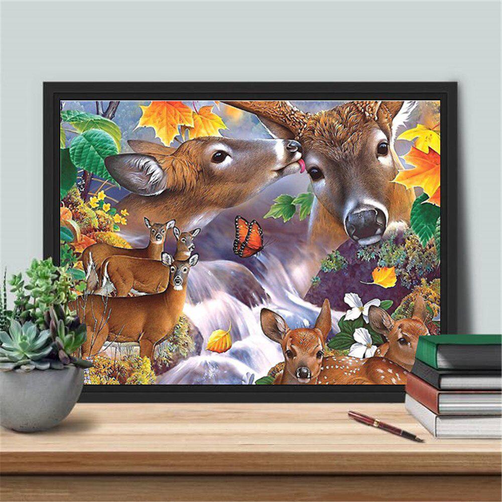 Embroidery Diamond Full Square Deer 5D Diamond Painting Animal Cross Stitch Mosaic Picture Of Rhinestone Decortion