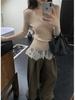 Lace Waist-Cinching Slim Fit Camisole Dress - Sleeveless, Layered, Figure-Flattering Mini